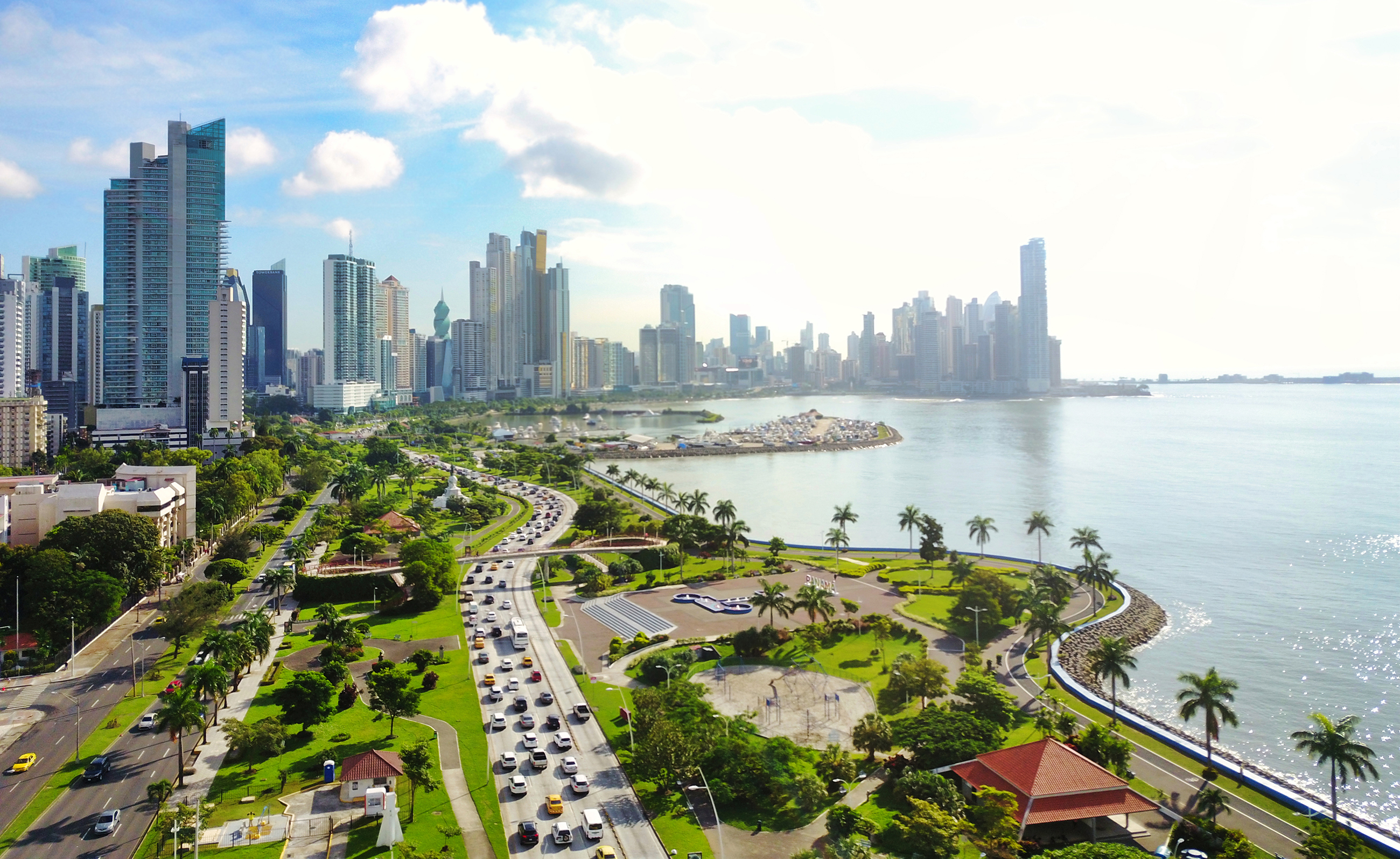 Aerial view of Panama City